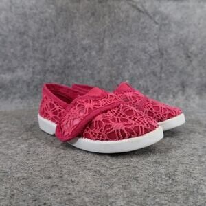 Delic8 Shoes Toddler Baby 6 Ballet Flats Crochet Pink Casual Comfort Strap Girls